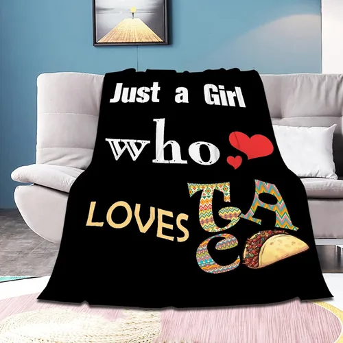 Miniatura 30 de Bonita manta de franela súper suave de tacos para cama, sofá, sala de estar, manta para niños, niñas, niños, multicolor, 40 x 50 pulgadas para niños