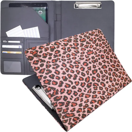 Miniatura 13 de ECEIRO Portapapeles plegable, 360 Flip Folio, Padfolio de cierre para enfermeras y uso de oficina, portapapeles cubierto colorido