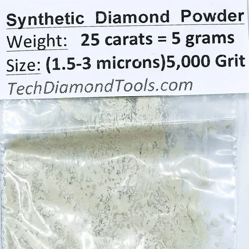 Miniatura 32 de TechDiamondTools Polvo de diamante para pulir vidrio, cuarzo, mármol, piedra, piedra, parabrisas, travertino, grano 14,000, grano 14,000, 0-1