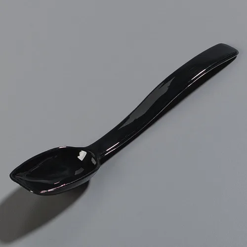 Miniatura 9 de Carlisle FoodService Products Cuchara sólida de plástico, 9 pulgadas, color negro (paquete de 2)