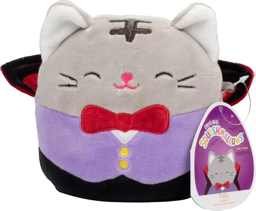 Miniatura 3 de Squishmallows Jazwares - Paquete de 5 piezas originales de 5 pulgadas, mini peluche oficial de Jazwares, calabaza, vampiro, momia y más, juguete