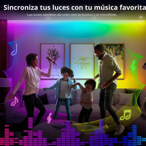 Miniatura 5 de Benreom Kit de 3 luces RGB para debajo del gabinete, aplicación inteligente y control remoto para debajo del gabinete, luces regulables debajo