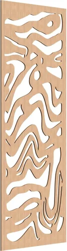 Miniatura 112 de 9 3/8"W x 24 3/8"H x 1/4"T Northfield Decorativos Paneles de Pared de Madera Calado, Abedul