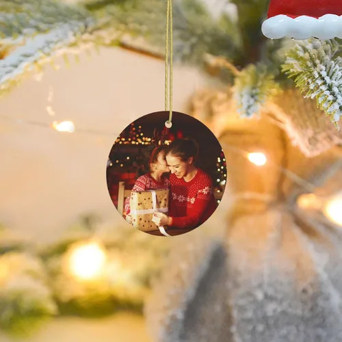 Miniatura 6 de Adornos de Navidad personalizados de cerámica, nuestro primer árbol de Navidad colgante 2023, decoración de regalo para Navidad, regalo