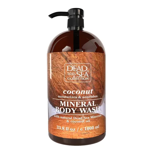 Miniatura 8 de Dead Sea Collection Gel de baño Almond Vanilla para mujeres y hombres, con minerales puros del mar muerto y aceite de almendras dulces, limpia e