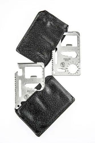 Miniatura 2 de SE Herramientas de bolsillo de supervivencia de acero inoxidable de 11 funciones (paquete de 2) - MT908-2