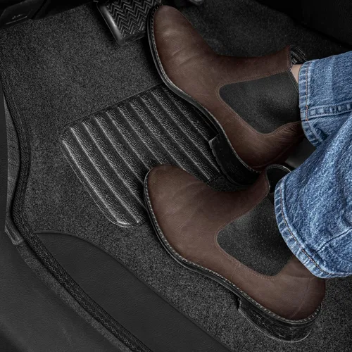 Miniatura 3 de Alfombrillas de cuero sintético para automóvil, alfombras impermeables para automóvil, SUV, camiones, camionetas, tapetes para automóvil, accesorios