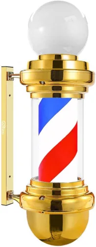 Miniatura 8 de Mini luz de poste de barbero de plata de 20 pulgadas