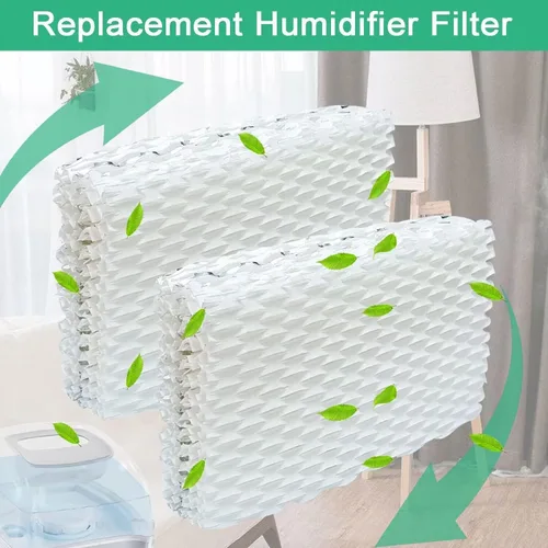 Miniatura 5 de Paquete de 4 filtros humidificadores de repuesto para Equate, filtro humidificador de repuesto para ReliOn RCM-832 ProCare PCWF813 PCCM-832N
