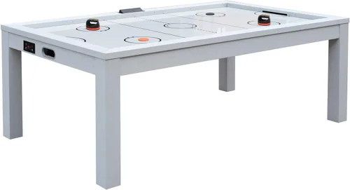 Miniatura 7 de Hockey de aire de plástico, 2 empujadores de hockey de aire de plástico de 4 pulgadas y 4 discos de 2.75 pulgadas de repuesto para mesas de juego