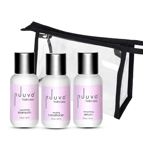 Miniatura 5 de Nuuvo Haircare - Juego de trío de viaje, champú y acondicionador sin sulfato + suero para el cabello, 6 onzas, fórmula derivada de plantas