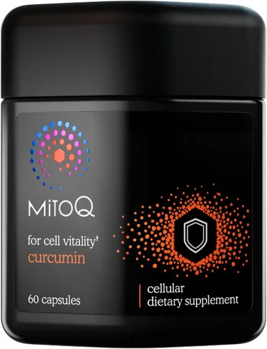 MitoQ Curcumina Longvida Fórmula Lipidada Antioxidante dirigido a mitocondrias | Curcumina de forma libre ultra biodisponible y acción sostenida, 60