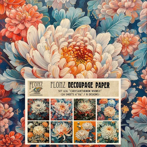Miniatura 14 de Decoupage - Paquete de papel (24 hojas de 6 x 6 pulgadas) Secret Garden # Papel de patrón de estilo vintage para decoupage, manualidades y álbumes