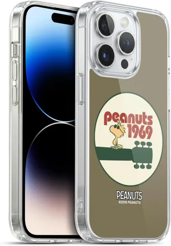 Miniatura 189 de Head Case Designs Funda de gel Woodstock 50th con licencia oficial de Peanuts Snoopy Guitar 1969 [protección de grado militar] compatible con Apple