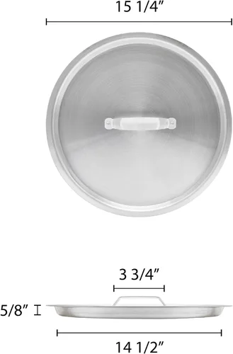 Miniatura 2 de Thunder Group Tapa para olla, 40 cuartos de galón, plata