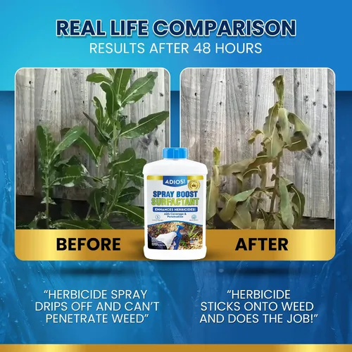 Miniatura 4 de Adios! Spray Boost Surfactant para herbicidas – Hace 25 galones para rociar malezas y césped – Ayuda a usar menos producto y mejorar el rendimiento
