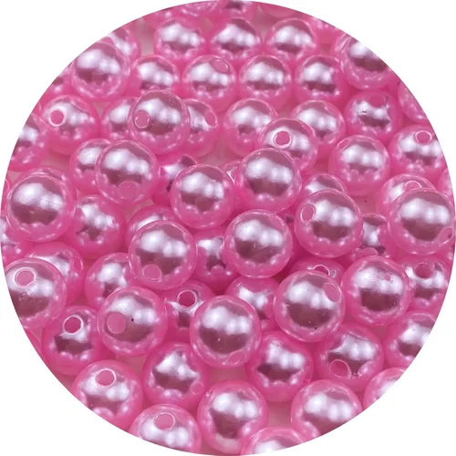 Miniatura 33 de Pinhoollgo 800pcs Pearl Beads 6mm Round Pearl Beads with Hole for DIY Bracelet Necklace Jewelry Making Supplies Handmade Craft(White)