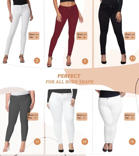 Miniatura 5 de Hybrid & Company Jeans ajustados súper elásticos y cómodos para mujer