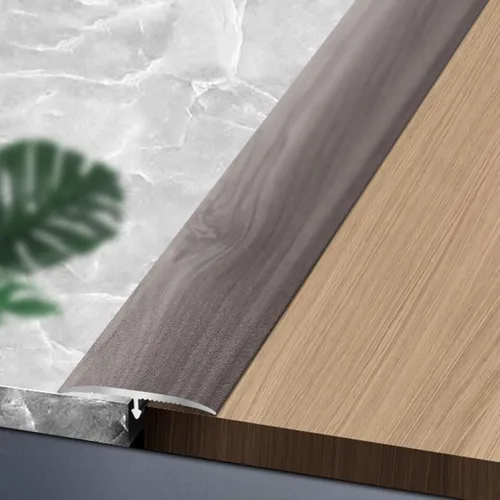 Miniatura 13 de Tiras de transición de moldeo en T de grano de madera, tiras de cubierta de umbral de aleación de aluminio, decoración de borde de alfombra a LVT