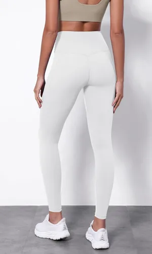 Miniatura 2 de ODODOS Leggings de yoga con cintura cruzada para mujer, con bolsillos, de 2528 pulgadas, para yoga y entrenamiento
