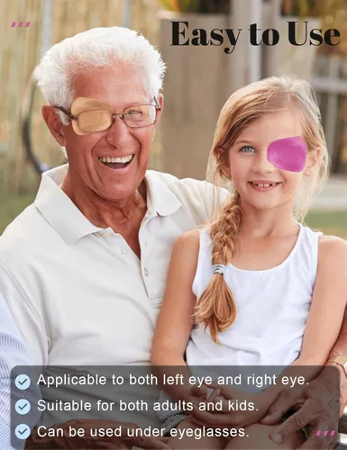 Miniatura 6 de 20 parches adhesivos para los ojos para niños, parche médico desechable transpirable para ambliopía ojo perezoso, vendajes adhesivos sin látex