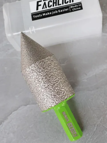 Miniatura 8 de Broca de fresado de biselado de diamante - Broca de cono de azulejos Biselado 4/5" vástago hexagonal 20MM Granito Agujeros de ampliación de mármol