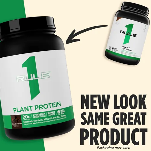 Miniatura 4 de Rule 1 Proteins Proteína vegetal - Proteína en polvo vegana, sin gluten, sin lácteos y sin soja con 0.71 onzas de proteína por porción