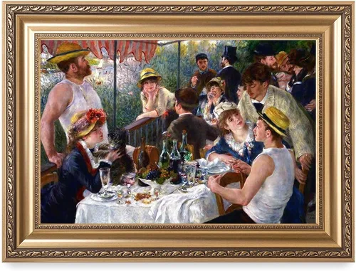 Miniatura 40 de DECORARTS - El almuerzo de los remeros de Pierre-Auguste Renoir. Impresiones giclée sobre lienzo. Mejora la decoración de tu hogar y oficina