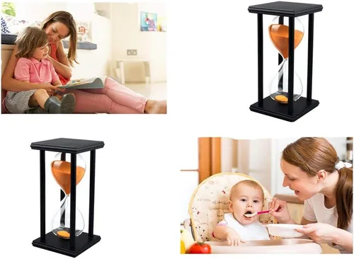 Miniatura 3 de Lodunsyr Reloj de Arena Temporizador de 30 Minutos para Decoración de Ornamentos Navidad Año Nuevo Cumpleaños Té Mesa de Café Estante de Libros