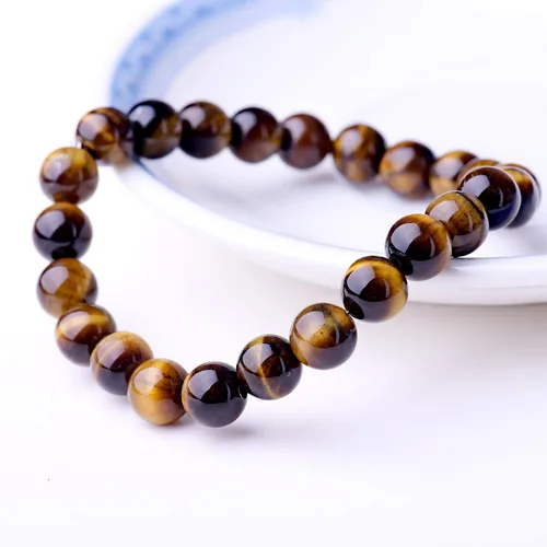 Miniatura 5 de WRCXSTONE - Pulsera elástica de cuentas de cristal curativo de 8mm.