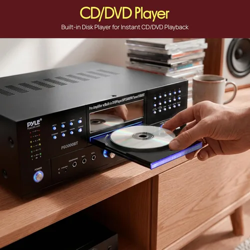 Miniatura 4 de Pyle Receptor de cine en casa Bluetooth de 1000 W, sistema de amplificador estéreo de sonido envolvente de 5.2 canales con 4K Ultra HD, video 3D