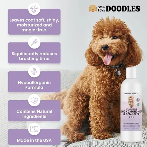 Miniatura 8 de Acondicionador y desenredador para perros, tratamiento en loción 2 en 1 para alergias y picazón, hecho en EE.UU., tratamiento en loción para perros