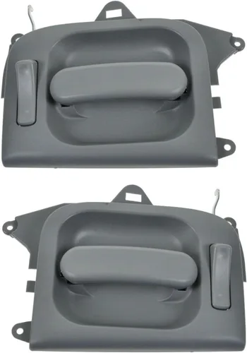 Miniatura 72 de TRQ Juego de 2 manijas de puerta interior trasera cromada y cachemira para Chevy GMC