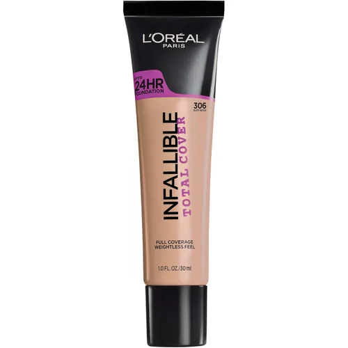 Miniatura 9 de L'Oreal Paris cosméticos base infalible de cubierta total, Tan clásiico Bronceado clásico 310