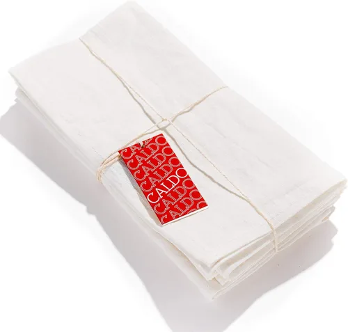 Miniatura 6 de Caldo Servilletas de lino – Rústicas – Tela suave y duradera – Lavable y reutilizable – Paquete de 4 – 20 x 20 pulgadas (pizarra)