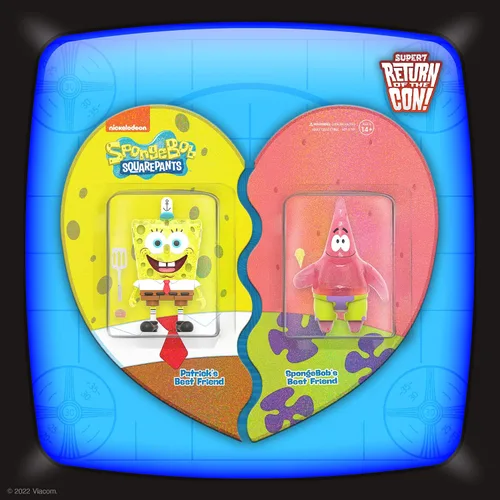 Miniatura 6 de Super7 Bob Esponja Bob Esponja y Patrick BFF - (2 unidades) Figuras de acción de Bob Esponja de 3.75 pulgadas con accesorios, coleccionables