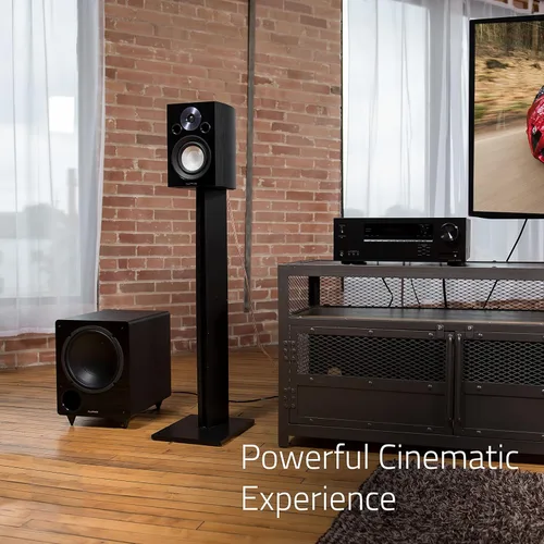 Miniatura 5 de Fluance DB10W Subwoofer con alimentación eléctrica de baja frecuencia de 10 pulgadas para cine en casa (Nogal natural)