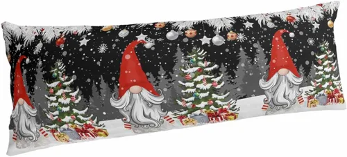 Miniatura 16 de Fundas de almohada de invierno con copos de nieve de tamaño estándar, 2 paquetes de fundas de almohada suaves para cama, fundas de almohada lumbar