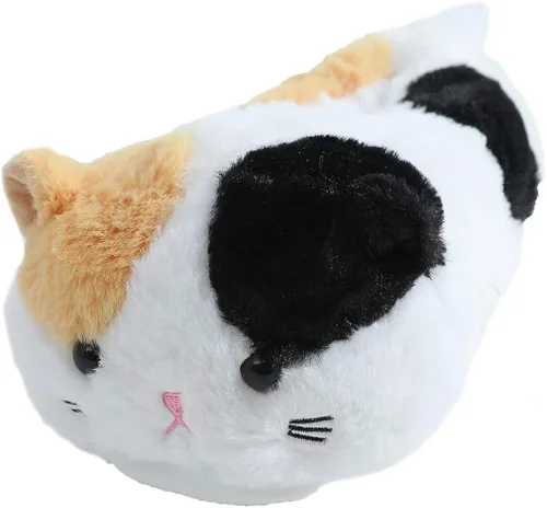 Miniatura 4 de Millffy Pantuflas de invierno para mujer, pantuflas de felpa con diseño de gato cálido