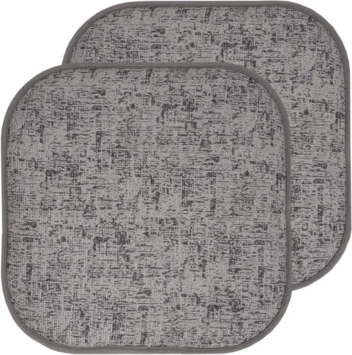Miniatura 72 de Sweet Home Collection Cojines de espuma viscoelástica para silla, antideslizantes, diseño de panal de abeja, 16 x 16 pulgadas, paquete de 2