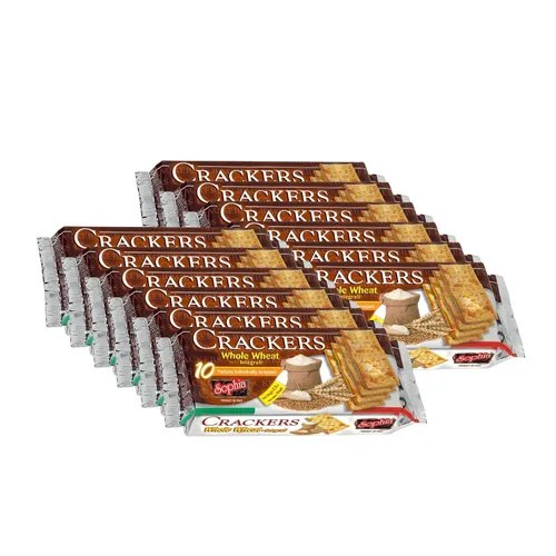 Miniatura 4 de Sophia Cracker - Galletas italianas de trigo integral de 8.8 onzas (paquete de 4) Galletas integrales para aperitivos y tablas de queso, galletas