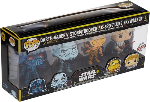 Miniatura 3 de Star Wars Pack 4 Figuras Pop! Películas Vinilo Retro Series 3.5 in