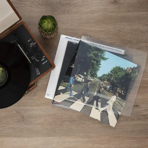 Miniatura 6 de Samsill Paquete de 50 fundas de vinilo para discos de vinilo, fundas de vinilo exteriores transparentes para tu colección de discos, 12.75 x 12.75