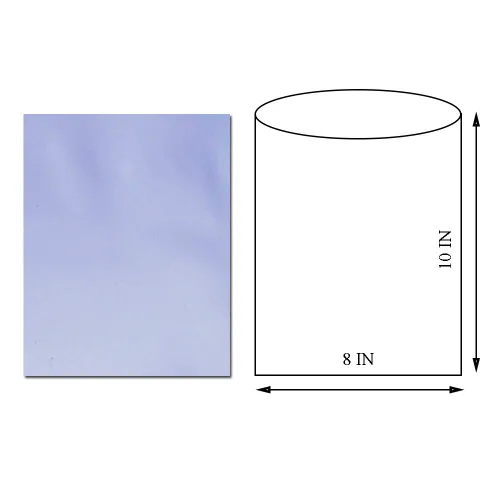 Miniatura 2 de Bolsas retráctiles, material de PVC termorretráctil, 100 paquetes de 8 x 10 pulgadas (azul)