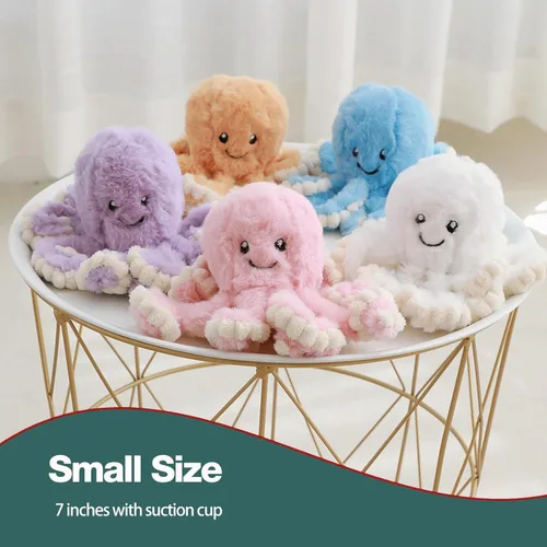 Miniatura 4 de DENTRUN Pulpo de peluche gigante, muñeca de pulpo de peluche para niños, niñas, adultos, regalo de cumpleaños, Navidad, Halloween, animales marinos
