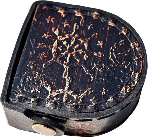 Miniatura 5 de Brújula de latón sólido Thoreau con cita "Go Confidently" grabada y caja de madera, brújula de campamento, regalo de bautizo y graduación, regalo