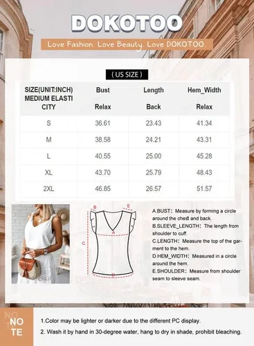 Miniatura 5 de Dokotoo Camiseta sin mangas con cuello en V para mujer, sin mangas, anudada, camiseta de playa