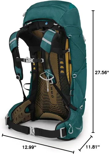 Miniatura 4 de Osprey Eja 38 Mochila ultraligera para mujer Verde azulado profundo