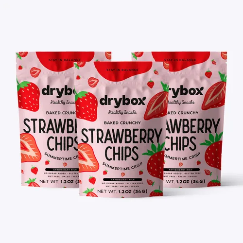 Miniatura 15 de Drybox Chips de manzana seca sin azúcar añadido, paquete de 3 patatas fritas de manzana, paquetes de aperitivos de manzana en rodajas al horno