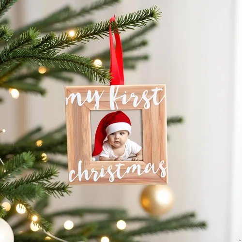 Miniatura 12 de Pearhead Adorno de huella de mano y huella de bebé de arcilla, primer Navidad del bebé, kit de recuerdos para recién nacido, regalo para llenar
